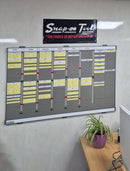 Workshop Bookings KANBAN Board with Hours Booked