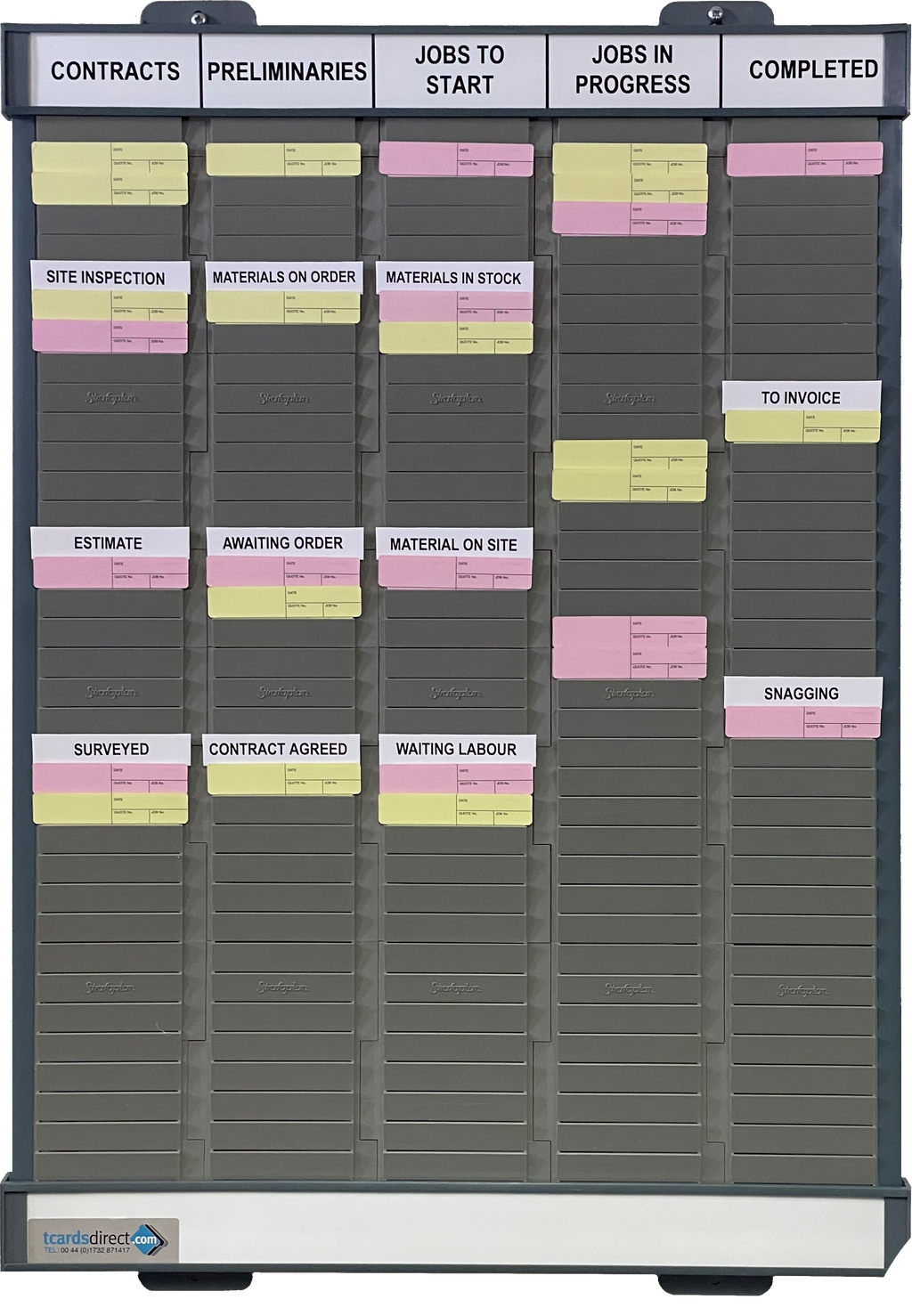 Job Control T Board (Size 70) – T Cards Direct