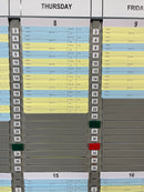 Workshop Bookings KANBAN Board with Hours Booked