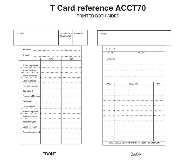 5 Column T Board (Size 70)