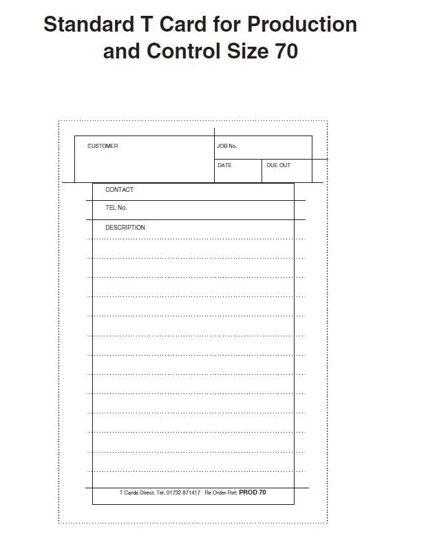 T159 Card T Card Ref PROD70 – T Cards Direct