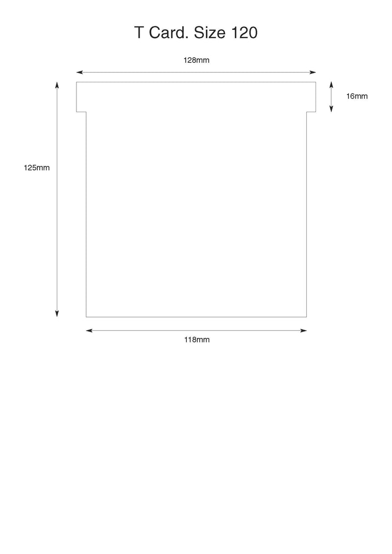 6 Panel T Card Board (Size 120 or Size 4) Fully Assembled