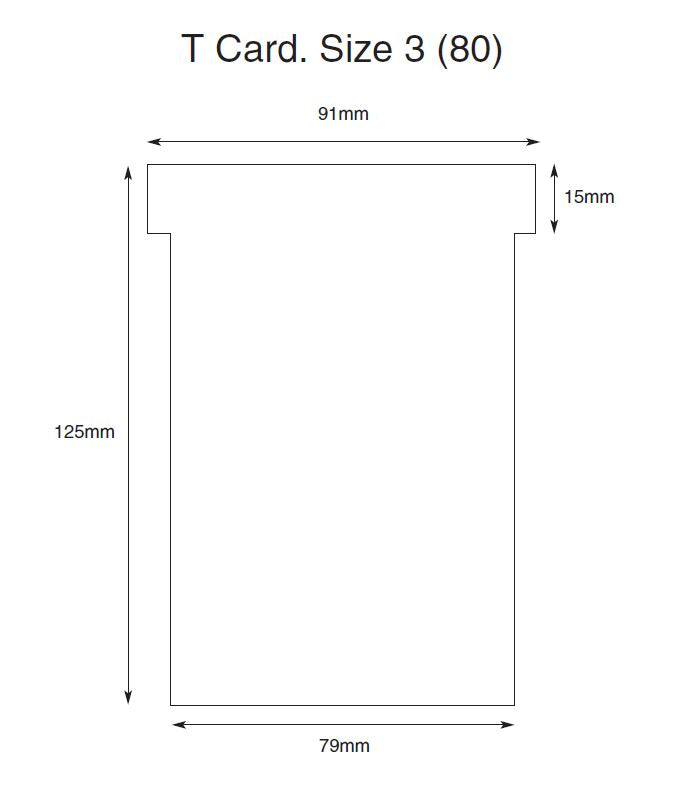 Size 3 T Cards Pastel