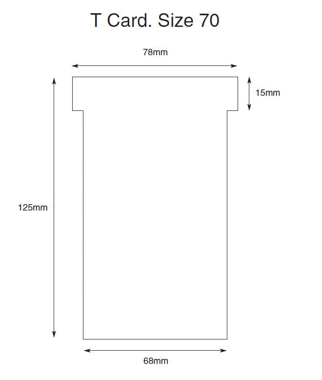 7 Column T Card Board (Size 70)